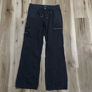 Hot Topic Dark Grey Emo Goth Punk Wide Leg Pants Men’s 30X32